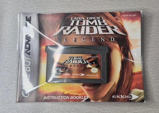 Lara Croft: Tomb Raider - Legend (Nintendo Game Boy Advance, 2006) Instructions USA