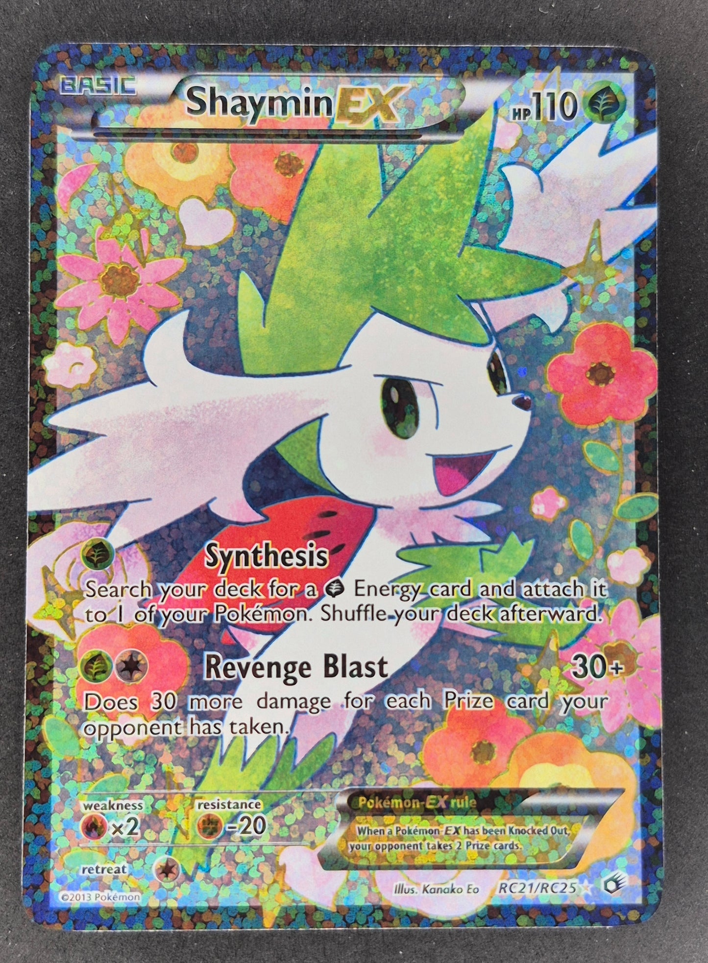 Pokémon TCG Shaymin-EX Legendary Treasures Rc21/Rc25 Full Art LP