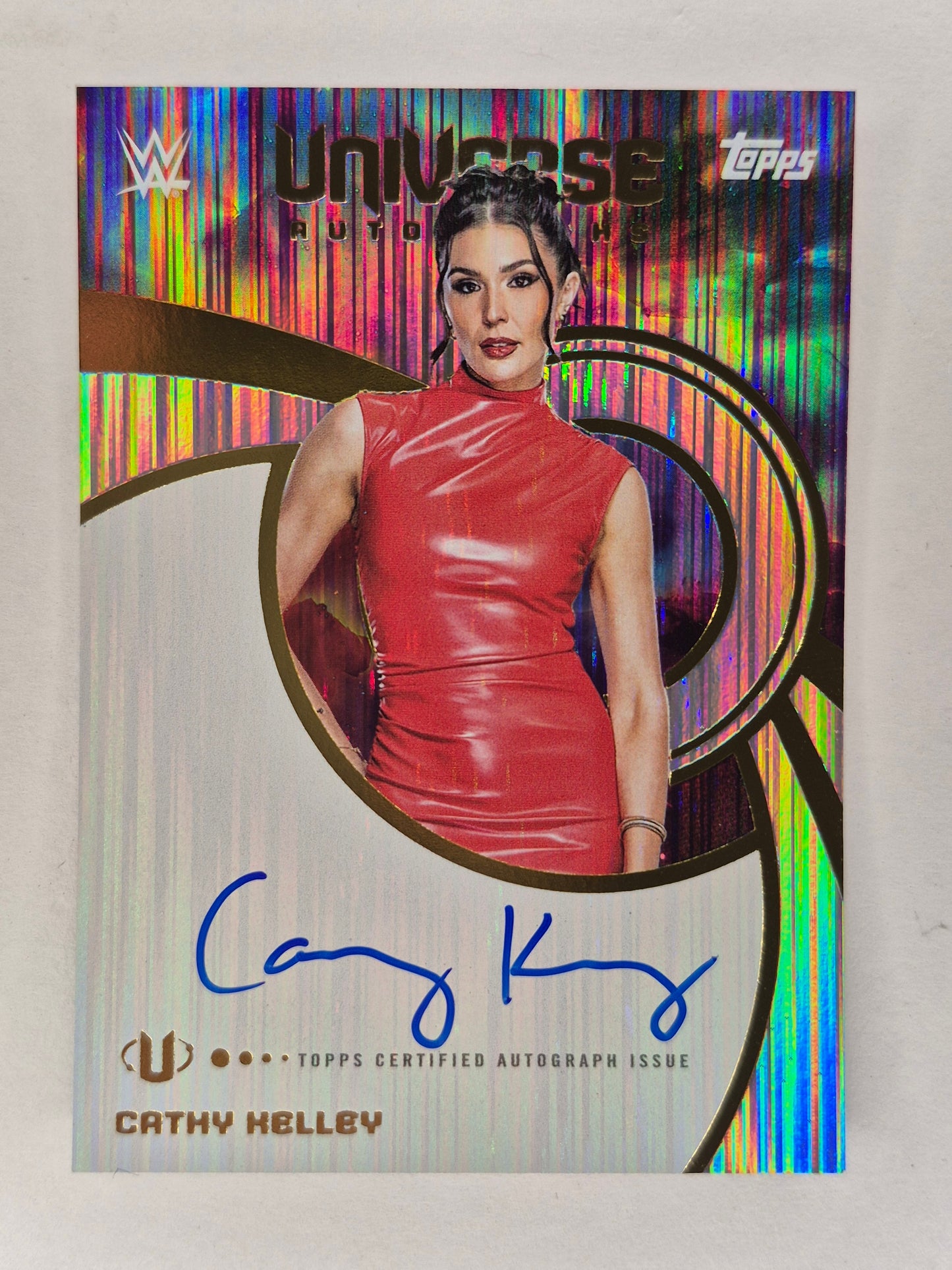 2025 Topps WWE Universe Cathy Kelley Universe  On Card Auto NM