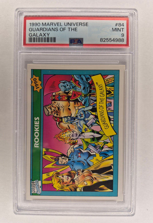 1990 Marvel Universe Guardians of the Galaxy Rookie Card #84 PSA 9 Mint