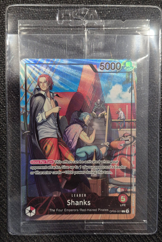 SHANKS OP09-001 - Promo Card PSA Limited Edition July 2025 MAG One Piece SEALED