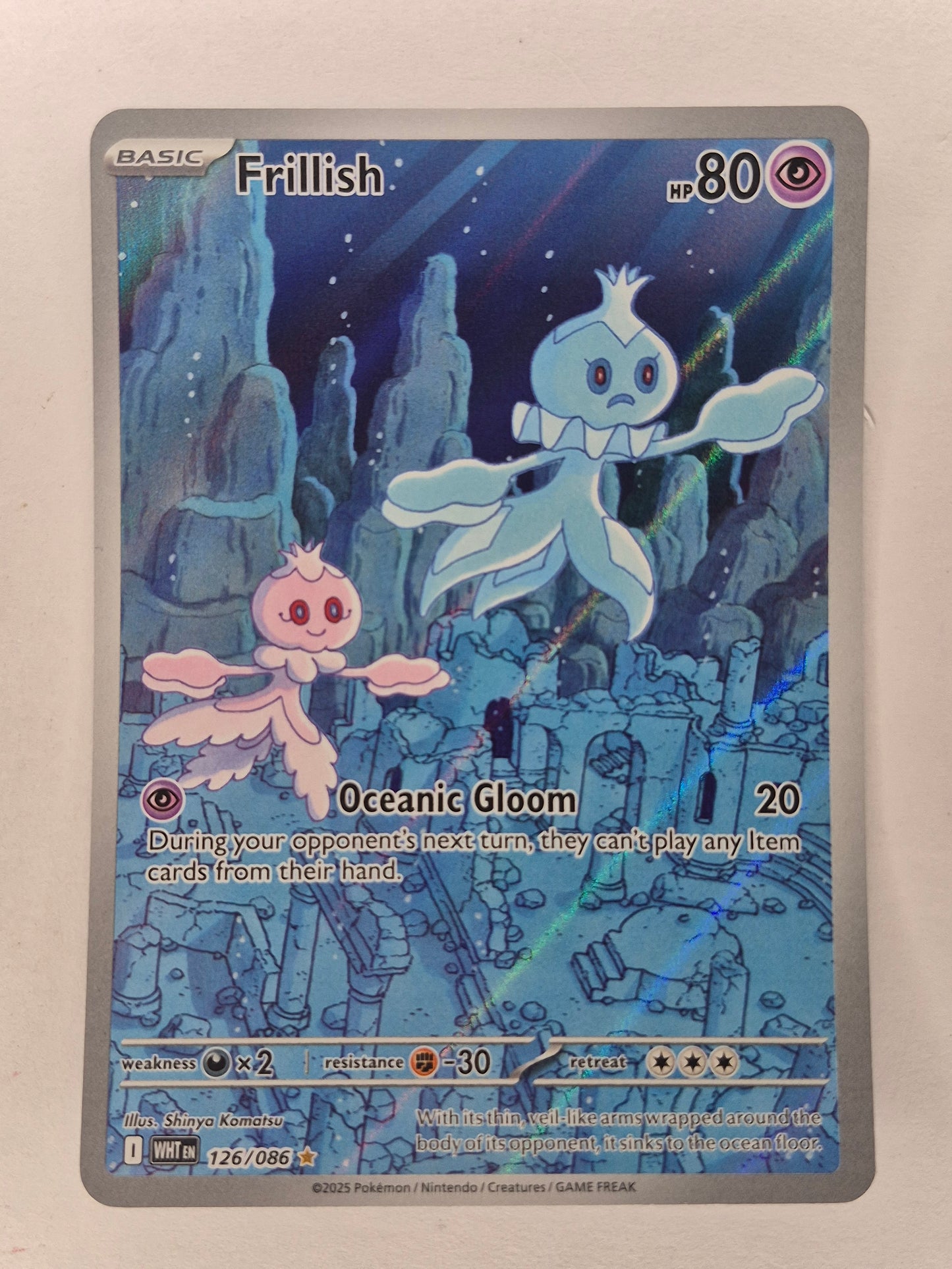 Frillish - 126/086 - Illustration Rare - White Flare - Pokemon Card - NM