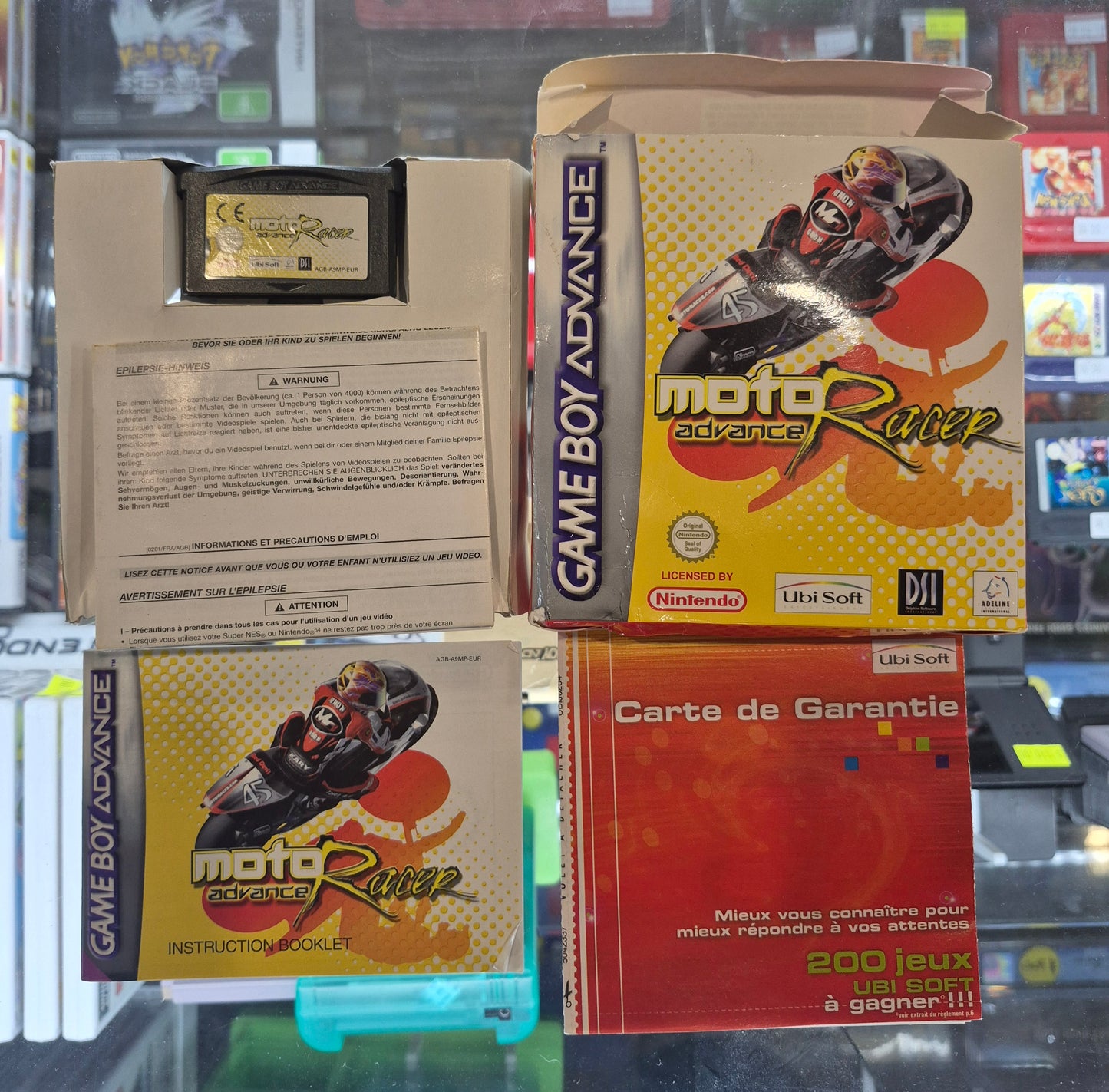 GAME BOY ADVANCE  MOTO RACER ADVANCE GAMEBOY AGB - EUR Boxed,New Save Battery