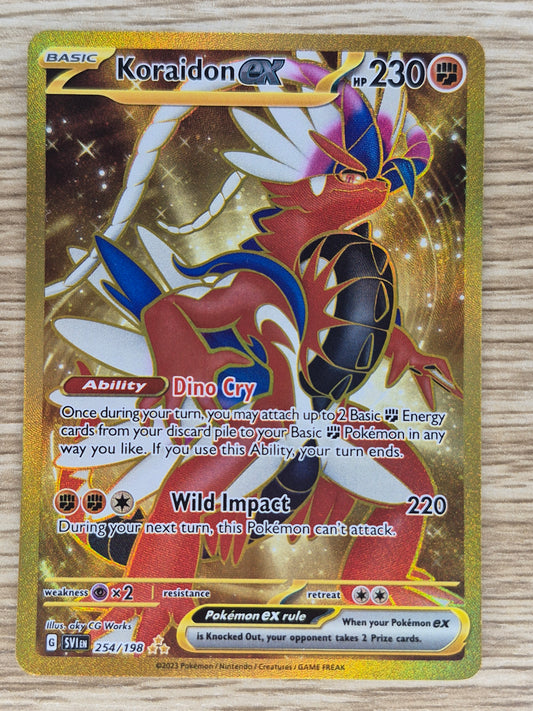 Koraidon ex 254/198 - Gold Secret Rare - Scarlet & Violet Pokemon Card
