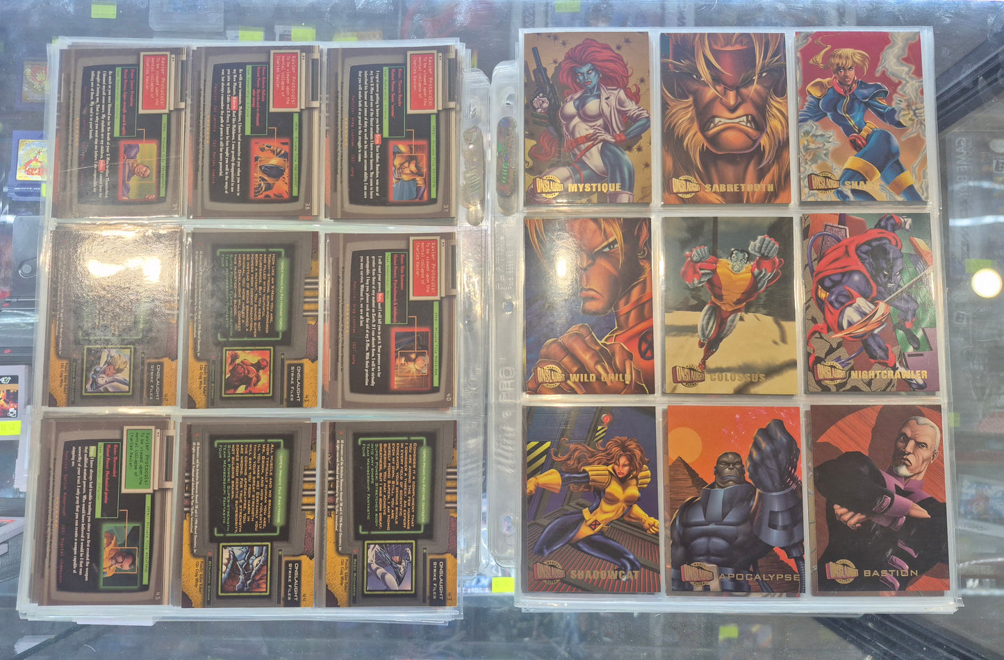 1996 Marvel Ultra Onslaught Full Set + Chase Cards NM/LP - 113 cards total