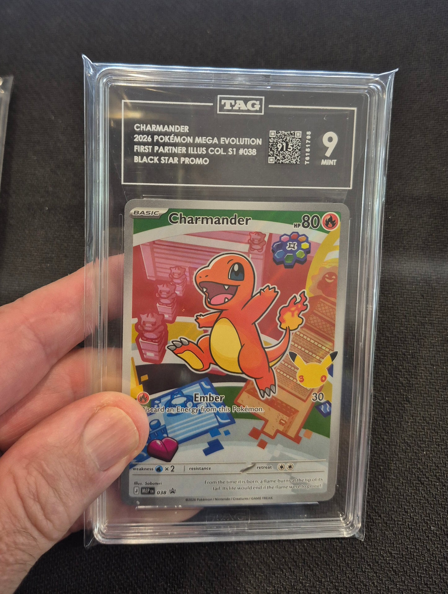 Pokemon 1st Partner Illustration Canto Set TAG 9 Bulbasaur,Charmander,Squirtle 037,038,039 Mint