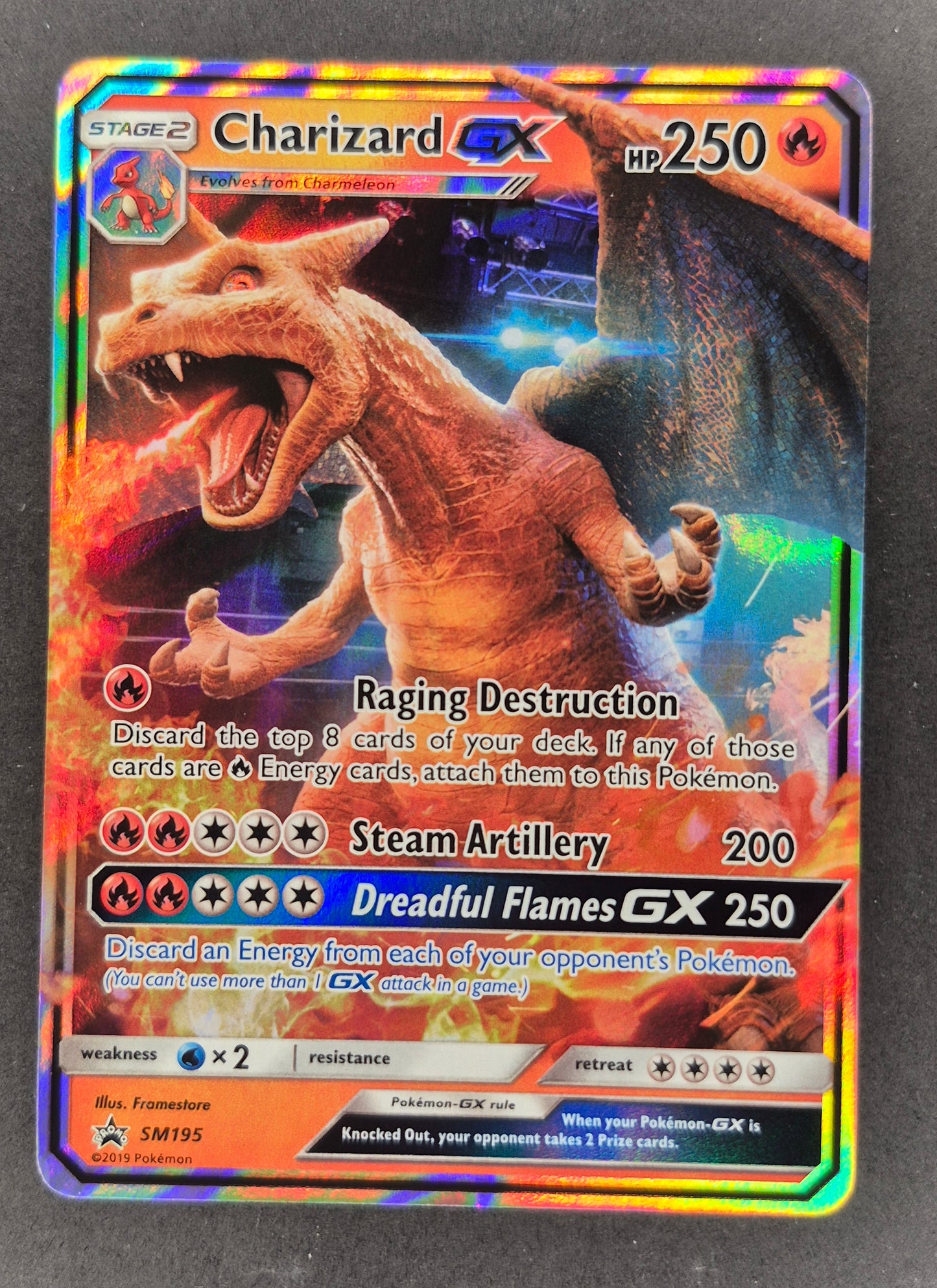Pokémon TCG Charizard GX SM Black Star Promo SM195 Promo