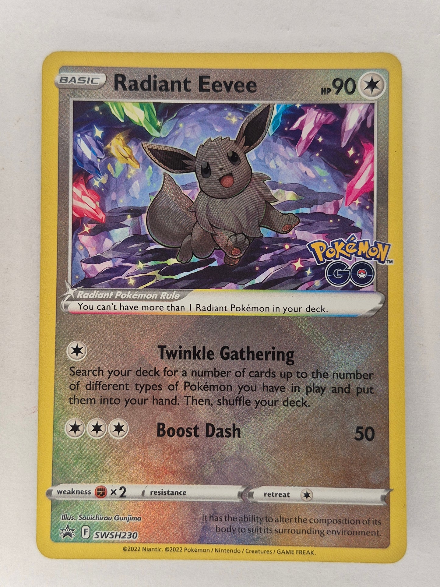 Pokémon TCG Radiant Eevee SWSH Black Star Promos SWSH230 Holo Promo