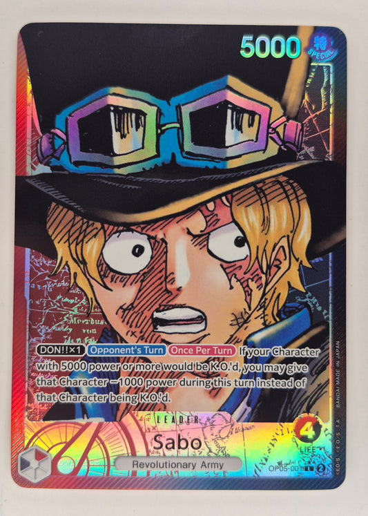 One Piece Op05 Awakening Of The New Era Sabo Alt Art Leader English OP05-001