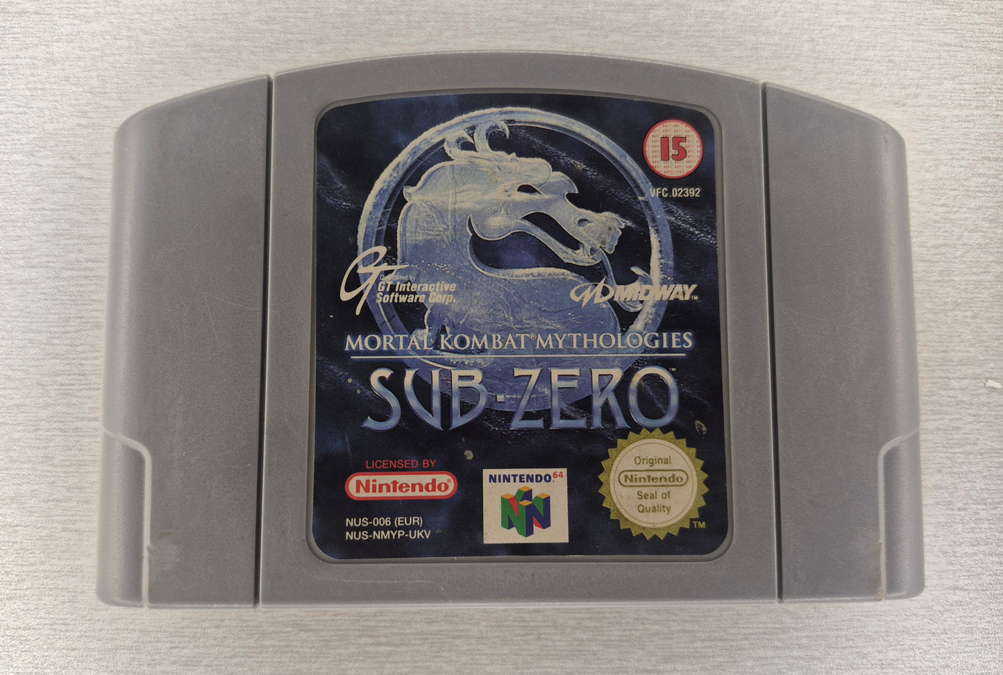 Mortal Kombat Sub Zero - Nintendo N64 - Tested & Working - UKV PAL