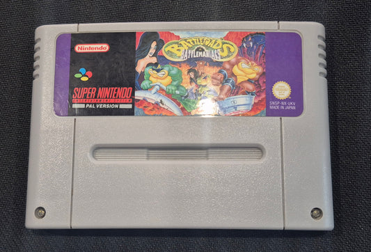 Nintendo SNES Battletoads in Battlemaniacs Cart Tested & Cleaned