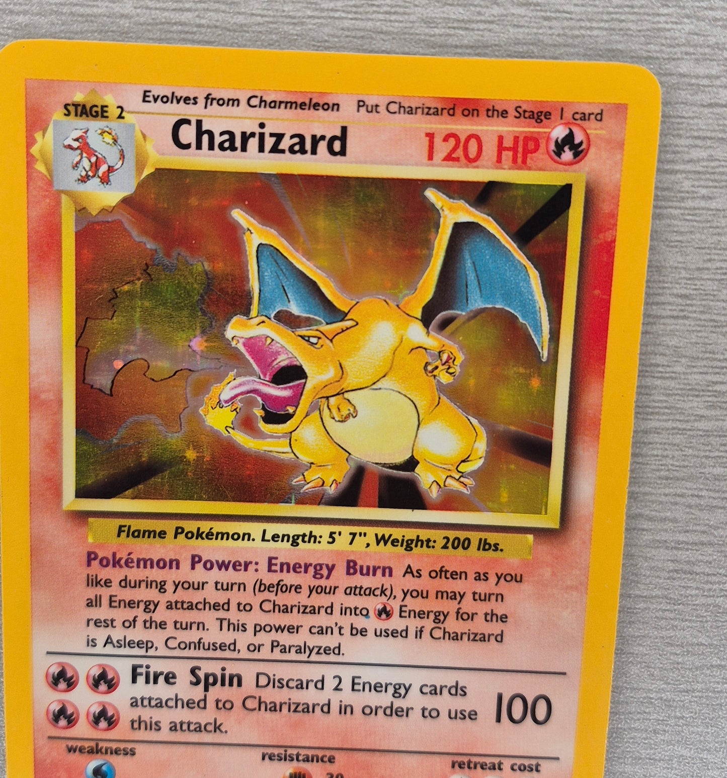 1999 Pokémon TCG Base Set 4/102 Charizard Holo LP/MP