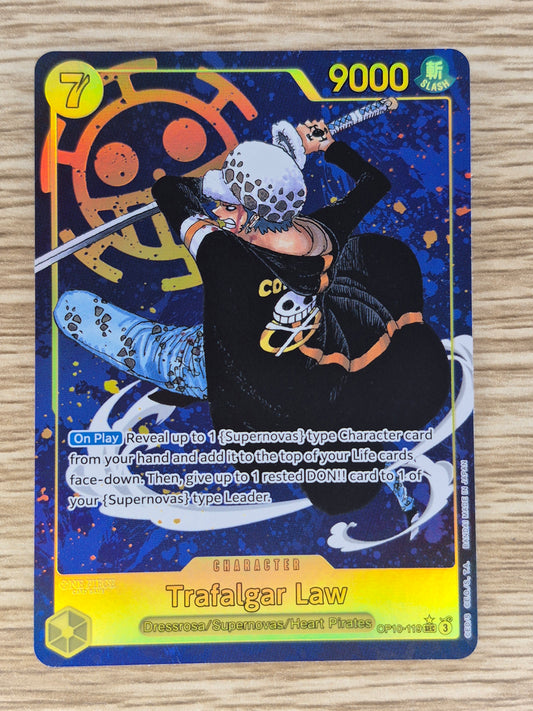 Trafalgar Law OP10-119 ALT SEC Parallel Royal Blood ONE PIECE Card English NM