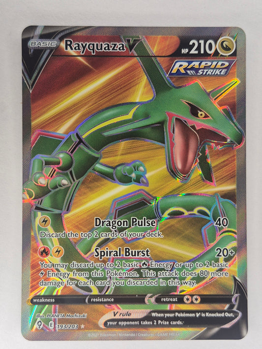 Pokémon TCG Rayquaza V Evolving Skies 193/203 Holo Ultra Rare