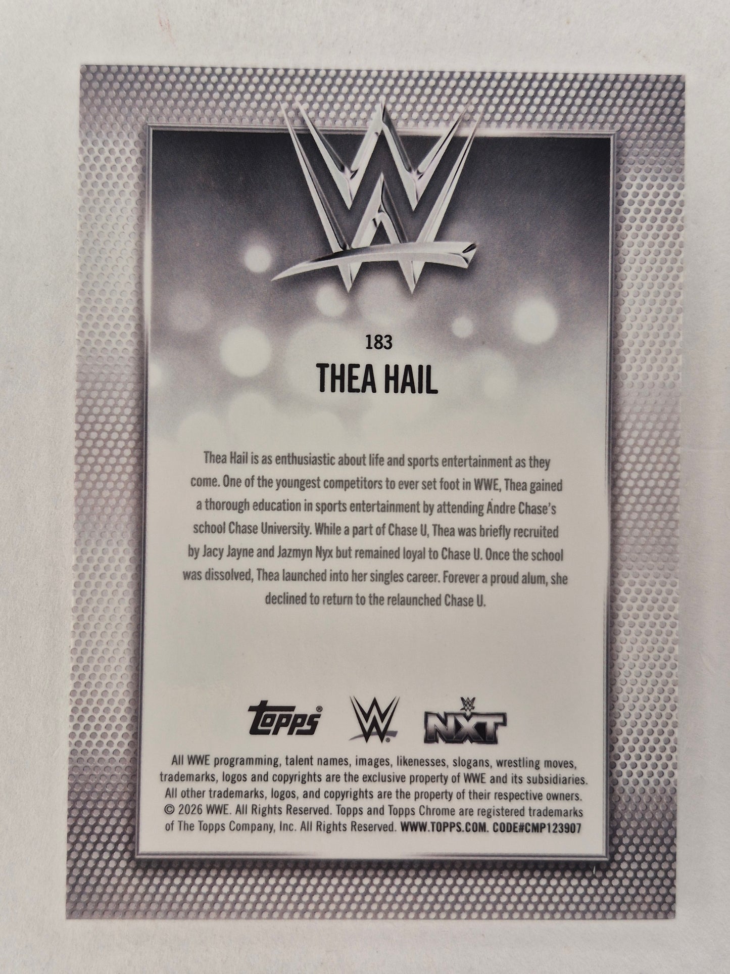 2026 WWE Topps Chrome #183 Thea Hail SSP 33/37