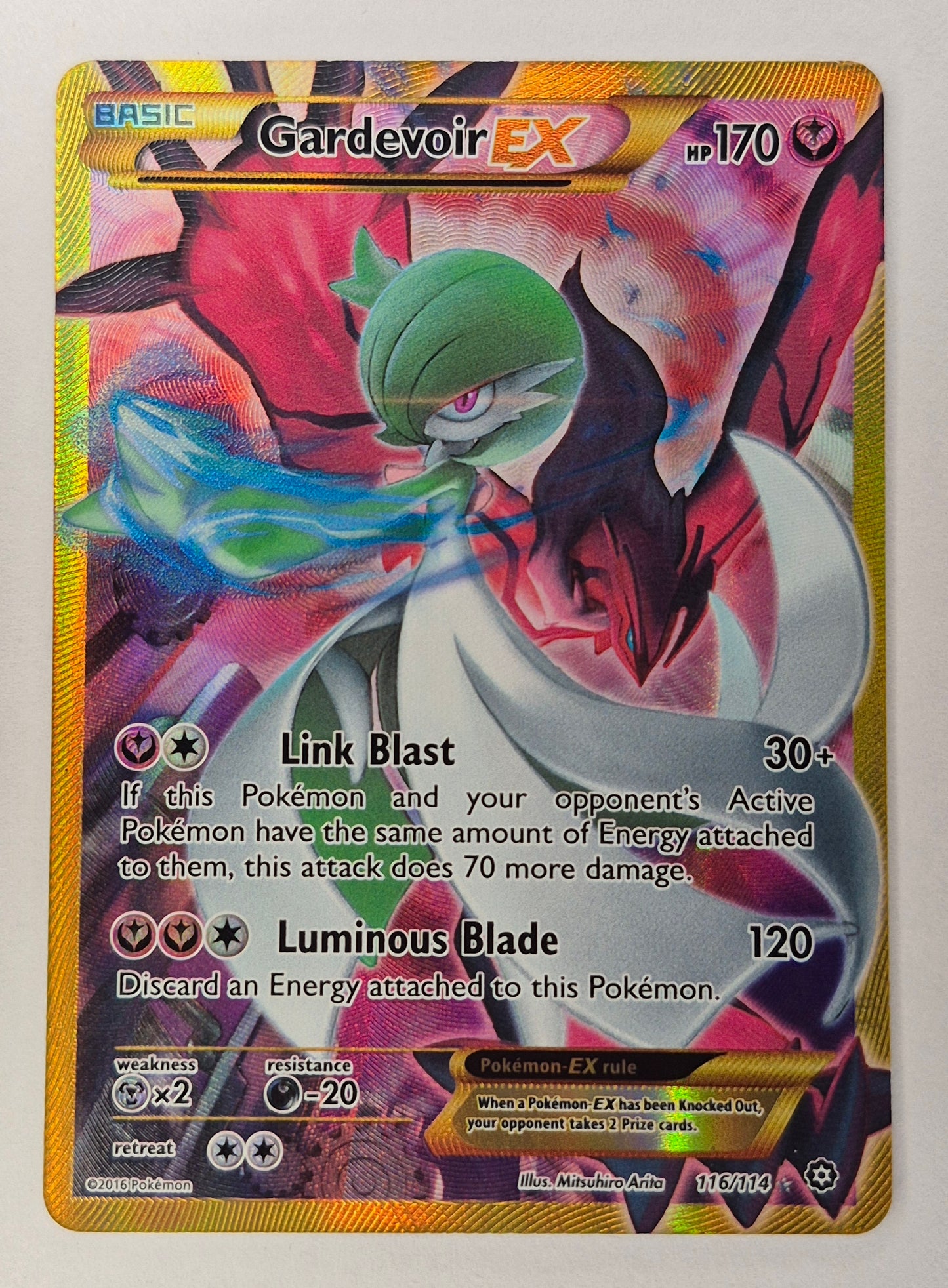 Gardevoir EX - 116/114 - Secret - XY Steam Siege Pokémon HP SEE Pics