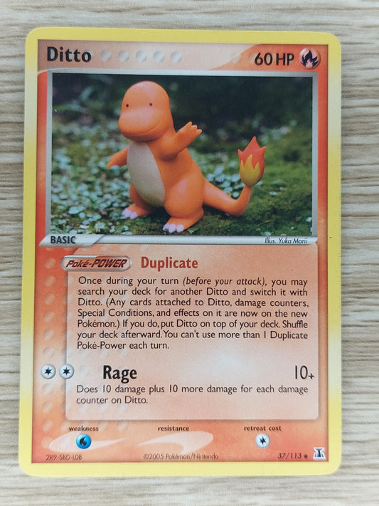 Pokemon 2005 Ditto (Charmander) EX Delta Species 37/113