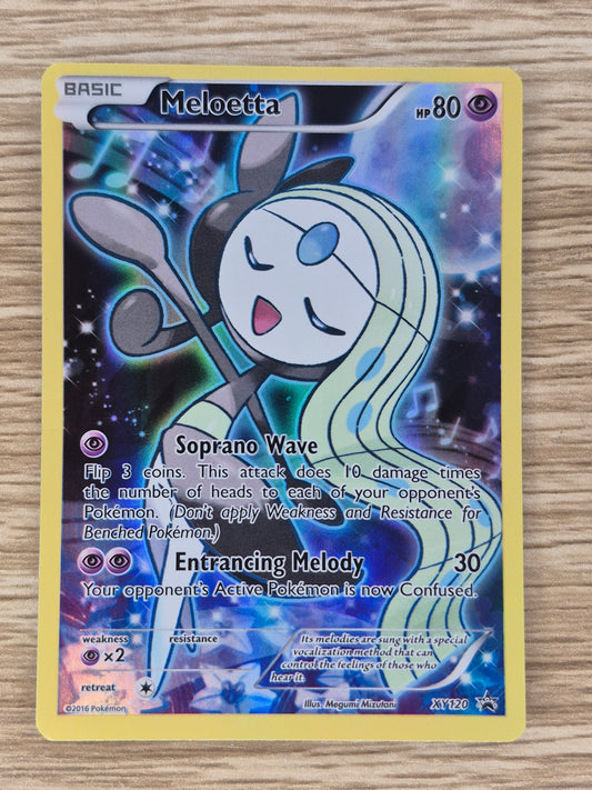 2016 Pokemon Meloetta Full Art Black Star Promo XY120 LP