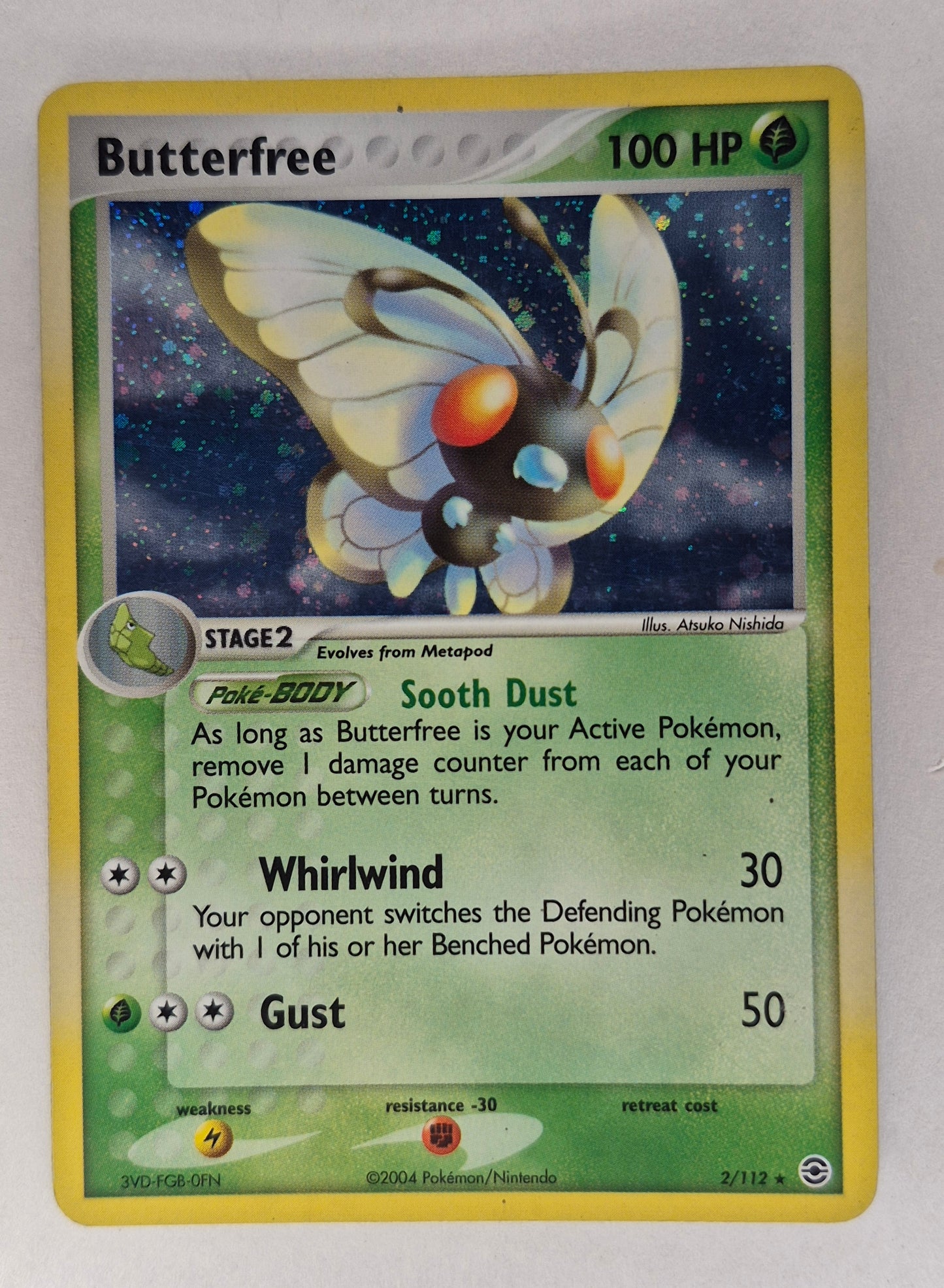 Pokemon Butterfree 2/112 Holo Rare Fire Red & Leaf Green LP