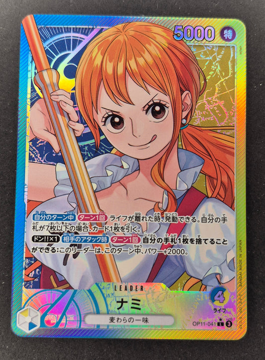 Nami OP11-041 L Alt Leader Parallel One Piece Japanese NM