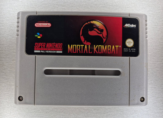Nintendo Super SNES Mortal Kombat AUS PAL Cart Tested