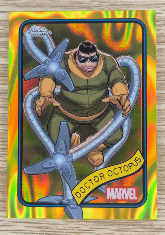 Marvel Topps Chrome 2025 Yellow Lava Doctor Octopus #160