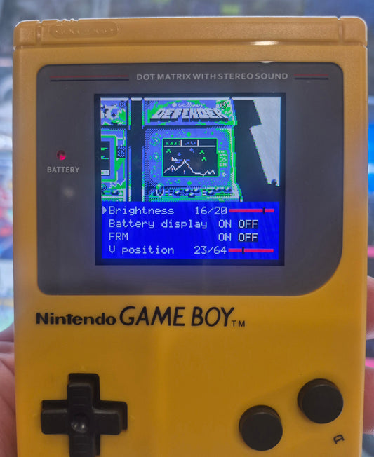 1989 Nintendo Gameboy Game Boy Original DMG-01 IPS BACKLIT SCREEN Yellow CASE OSD