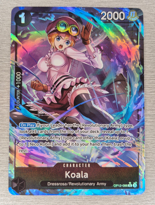 One Piece - Koala OP12-086 Alt Art Rare, Legacy Of The Master, English
