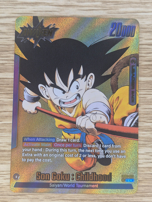 Son Goku : Childhood FB06-025 (Gold) L* Foil SB01 DBS FW Manga Booster 01
