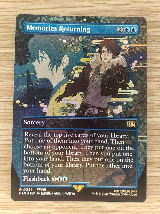 Memories Returning (borderless) Foil Magic: The Gathering MTG Final Fantasy