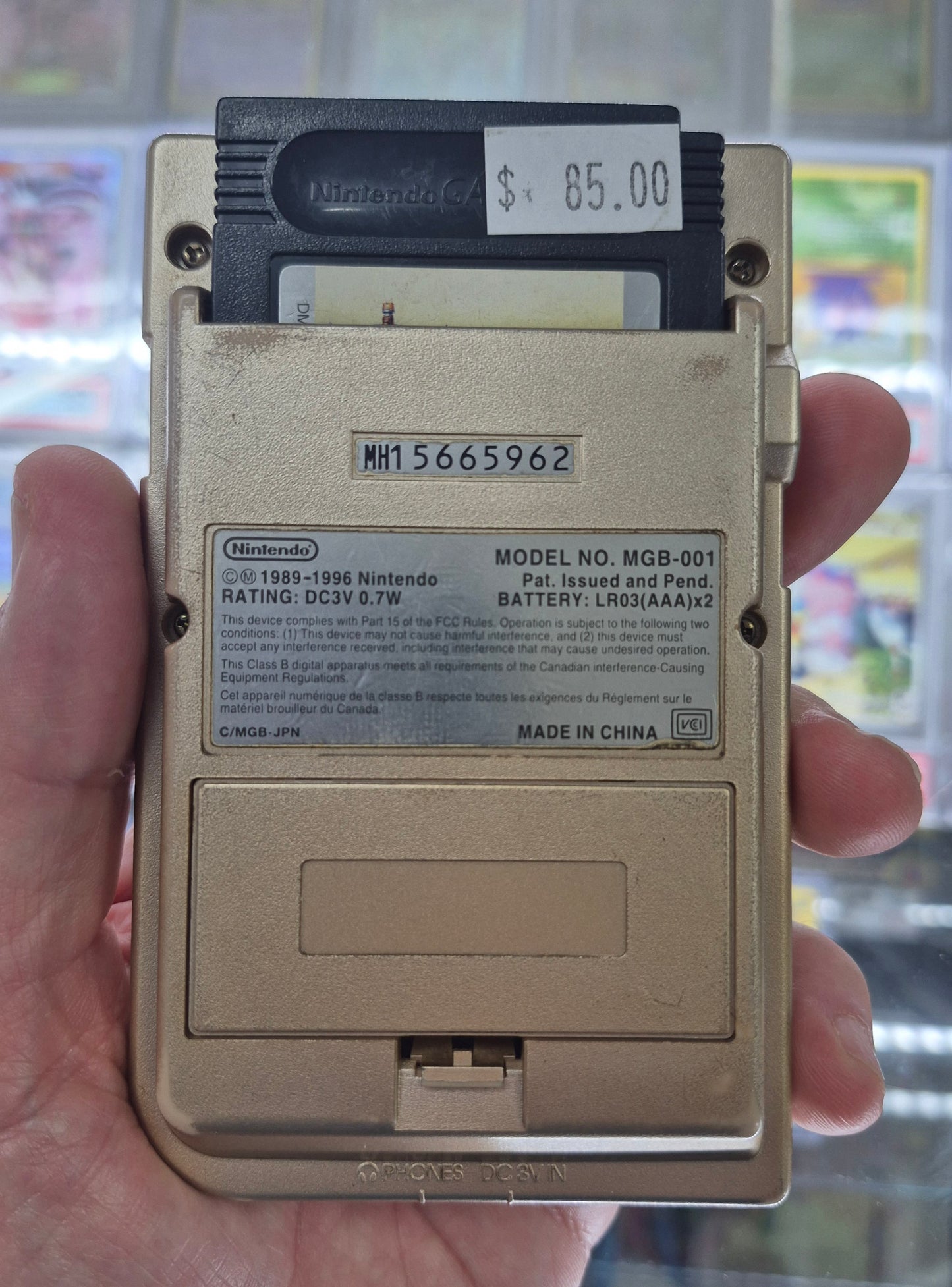 Nintendo Gameboy Pocket MGB-001 Console Gold HandHeld System Complete In Box(New Backlit Screen)