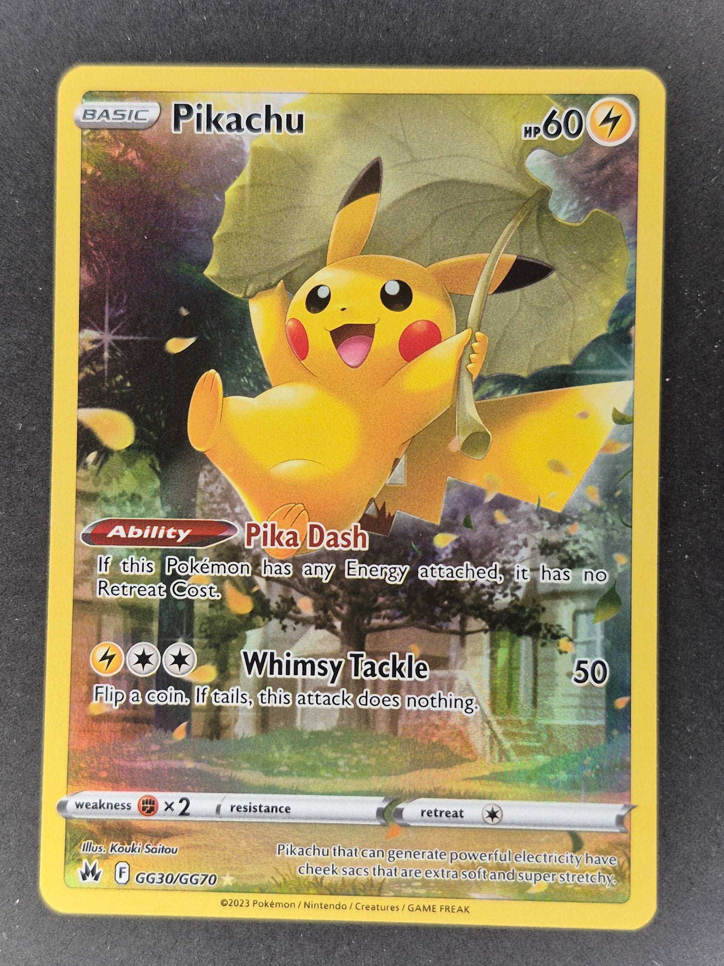 Pokémon TCG Pikachu Crown Zenith: Galarian Gallery Gg30/Gg70 Holo Holo Rare