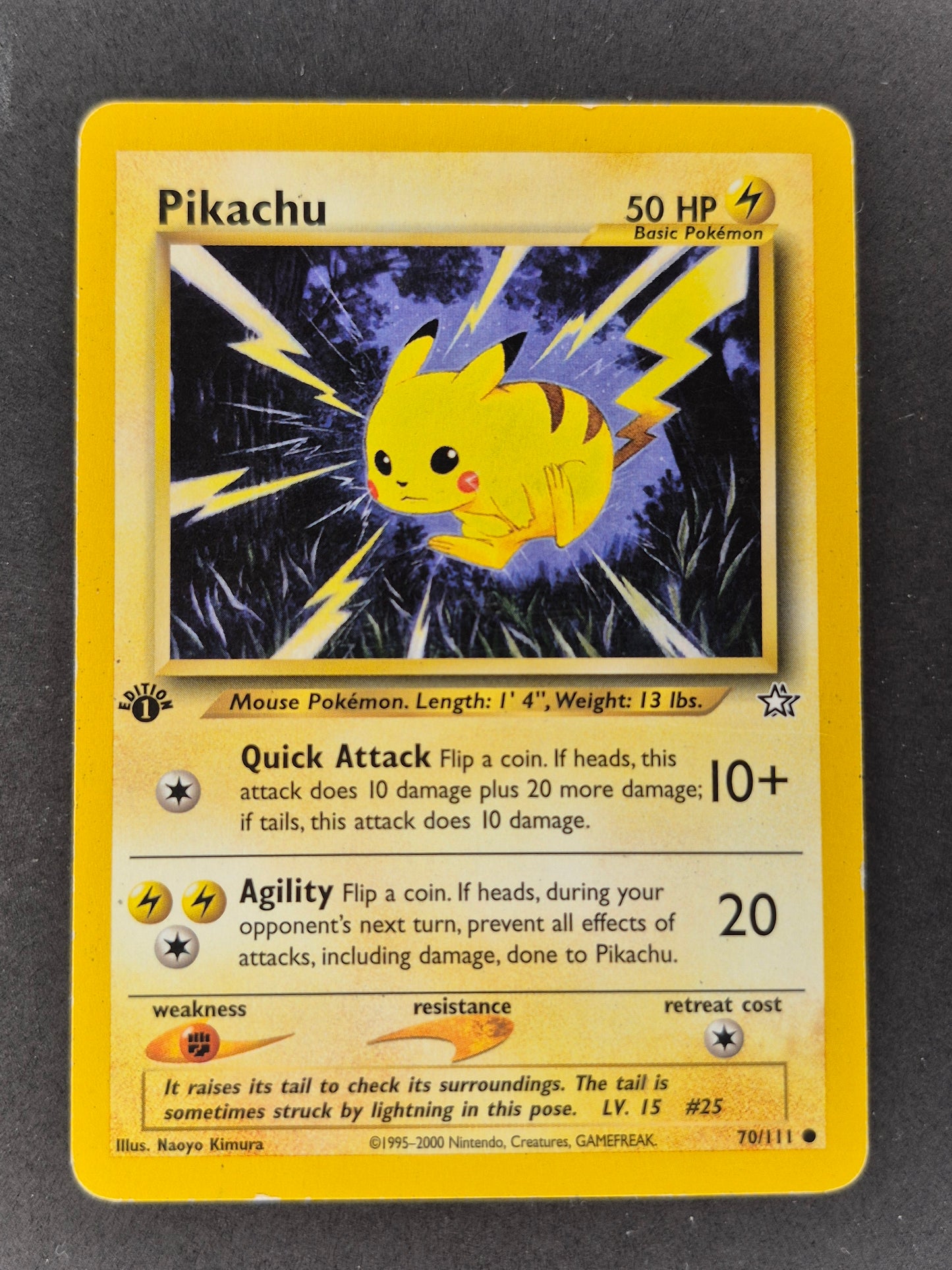 Pikachu 70/111 Neo Genesis-1st Edition Regular Non Holo LP