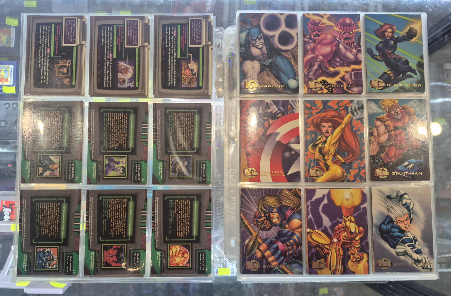 1996 Marvel Ultra Onslaught Full Set + Chase Cards NM/LP - 113 cards total