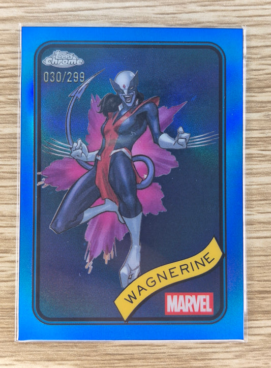 Marvel Topps Chrome 2025 Wagnerine  #200 Blue Refractor (030/299)