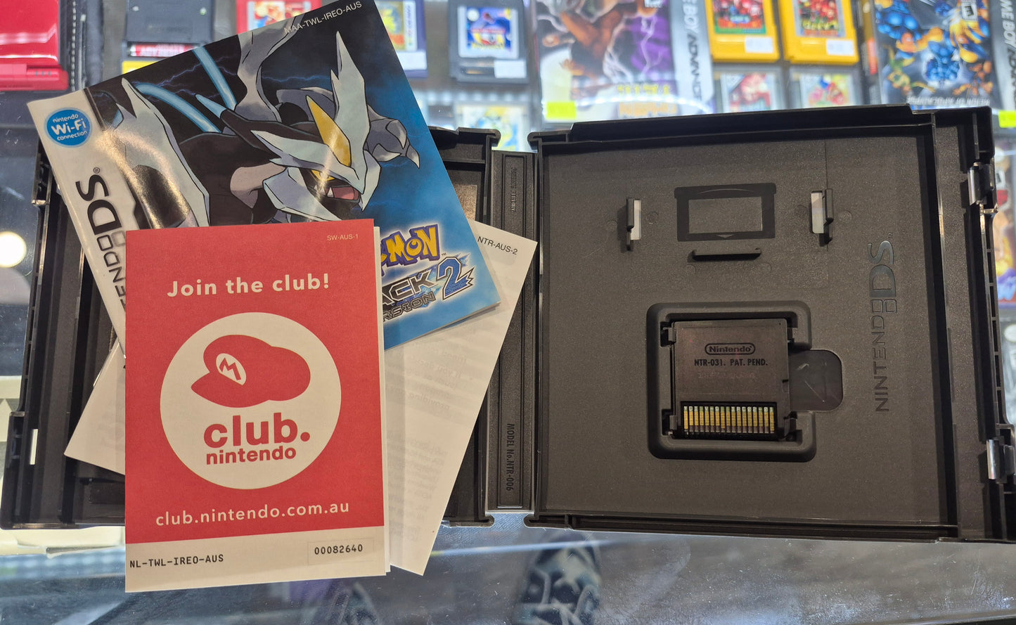 Pokémon Black Version 2 (Nintendo DS, 2012 PAL) Complete With Manual CIB VGC