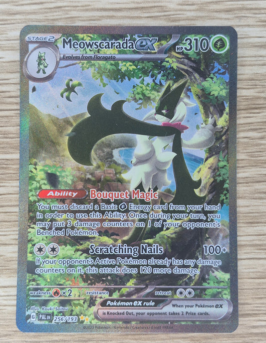 Meowscarada ex 256/193 PAL en Special Illustration Rare SIR Pokemon Card