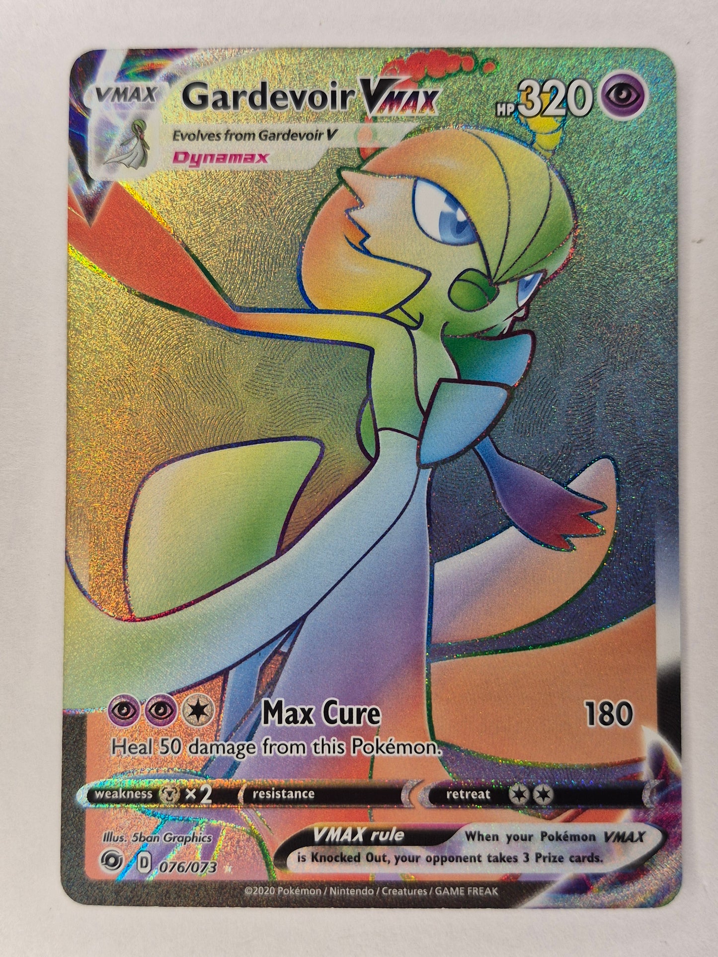 Pokémon TCG Gardevoir VMAX 076/073 Champions Path Secret Rare Rainbow