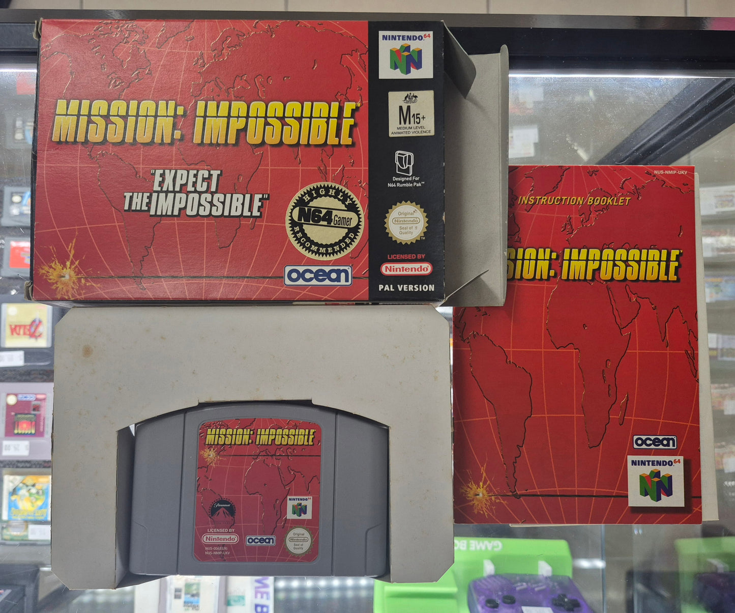 1998 Nintendo N64 Mission Impossible (EUR PAL) Complete in Box Cart Like New
