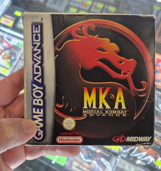 2001 Nintendo Gameboy Advance CIB Mortal Kombat Advance VGC Tested