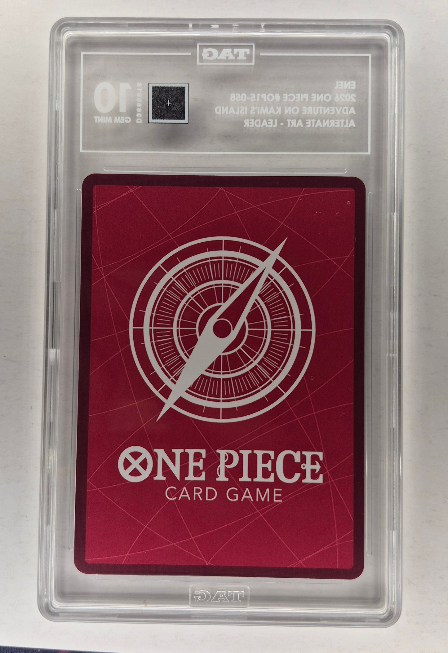 2026 One-Piece Enel Leader Alt Art OP15-058 Adventure on Kami's Island TAG 10