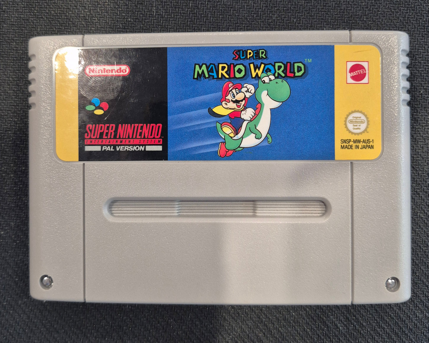 Nintendo Super Mario World - SNES Video Game Cartridge new Save Battery