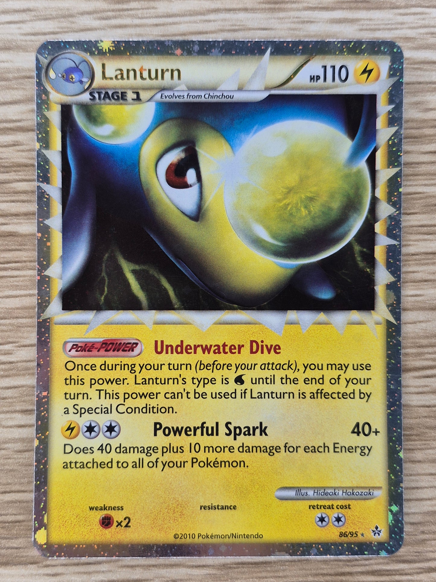 Pokémon TCG Lanturn Prime Unleashed 86/95 Holo Holo Rare Prime NM