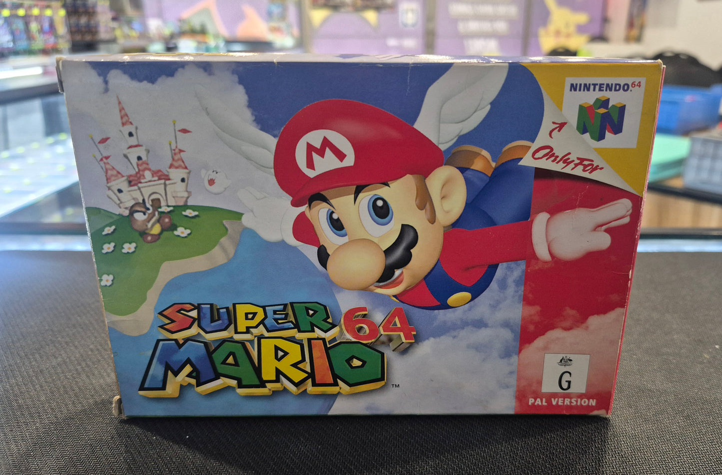 SUPER MARIO 64 NINTENDO 64 1997. PAL COMPLETE IN BOX
