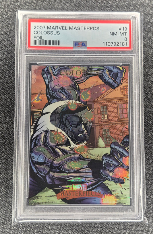 2007 Marvel Masterpieces #19 Colossus  Foil PSA 8  NR-MT