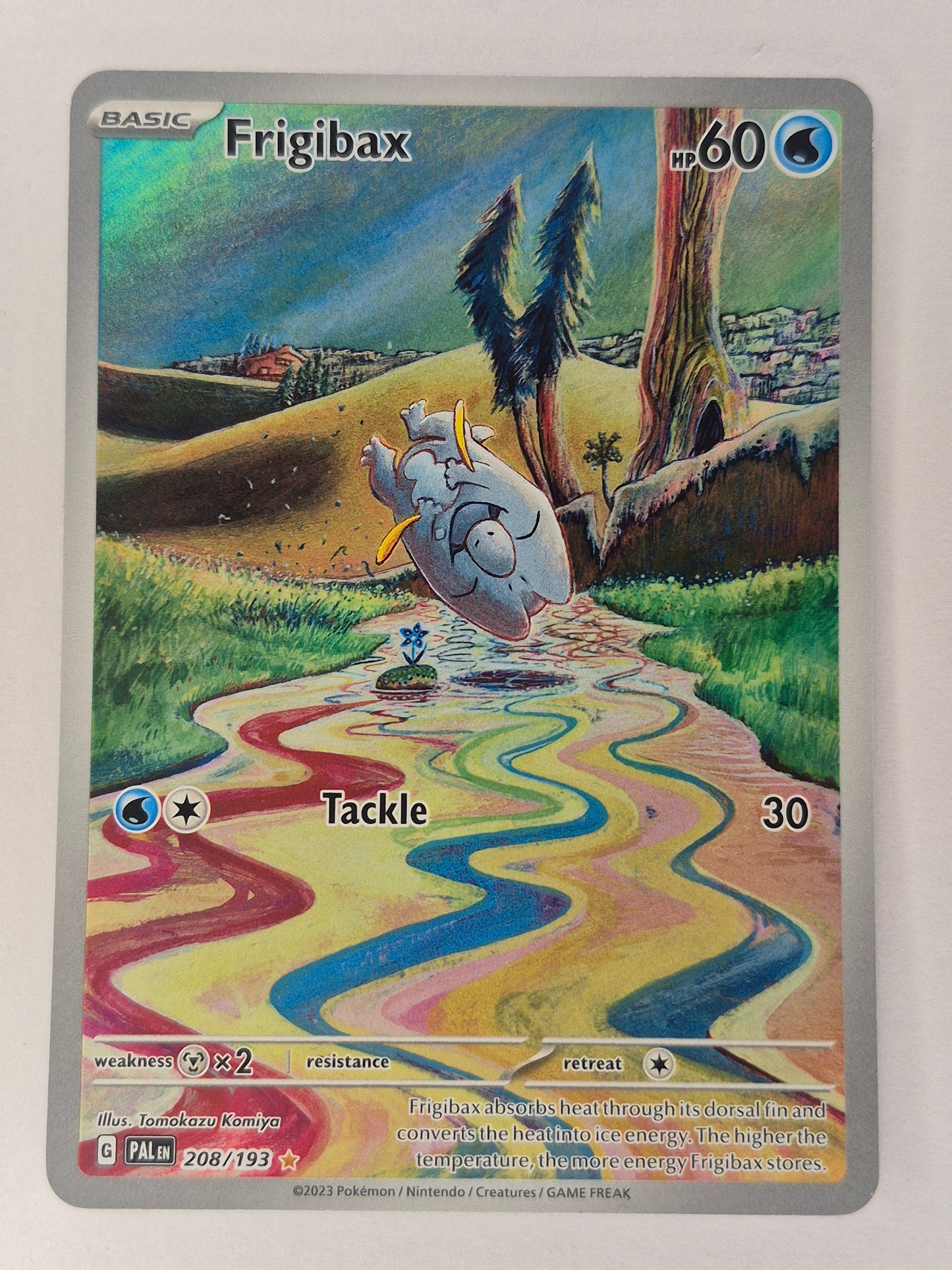 Pokemon TCG Paldea Evolved Frigibax 208/193 Illustration Rare Holo NM