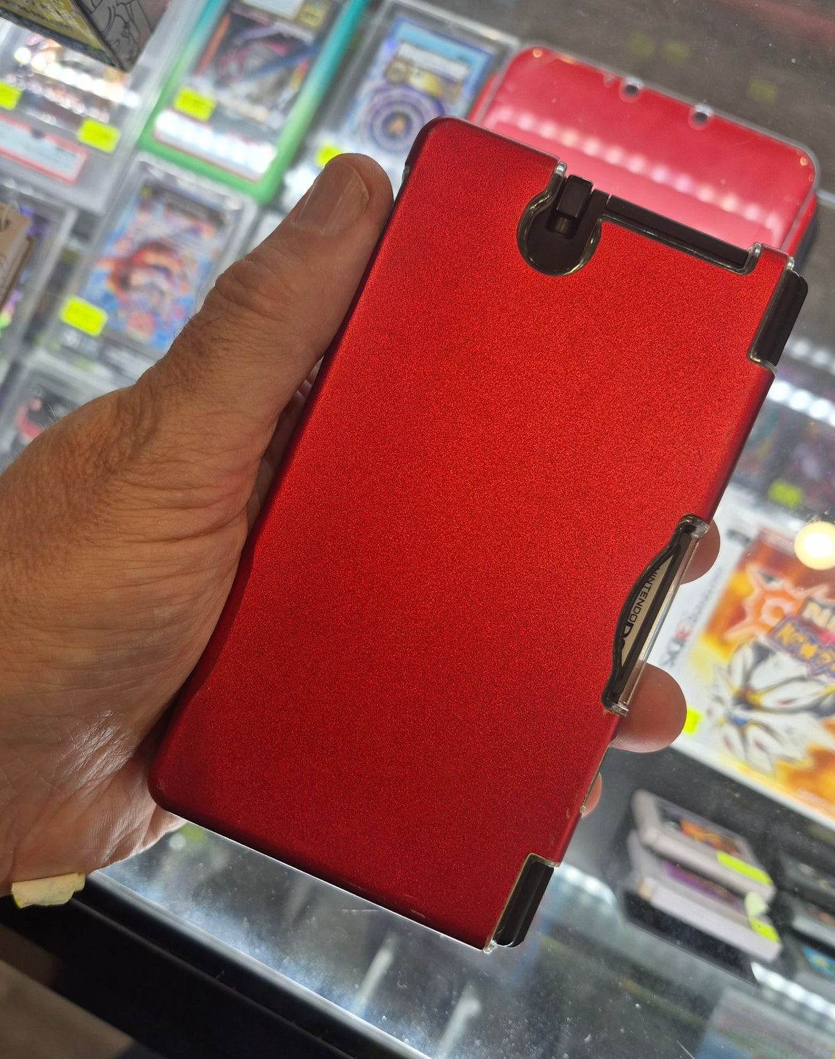Nintendo DSI Black Console VGC in Red Alloy Case & Original Charger