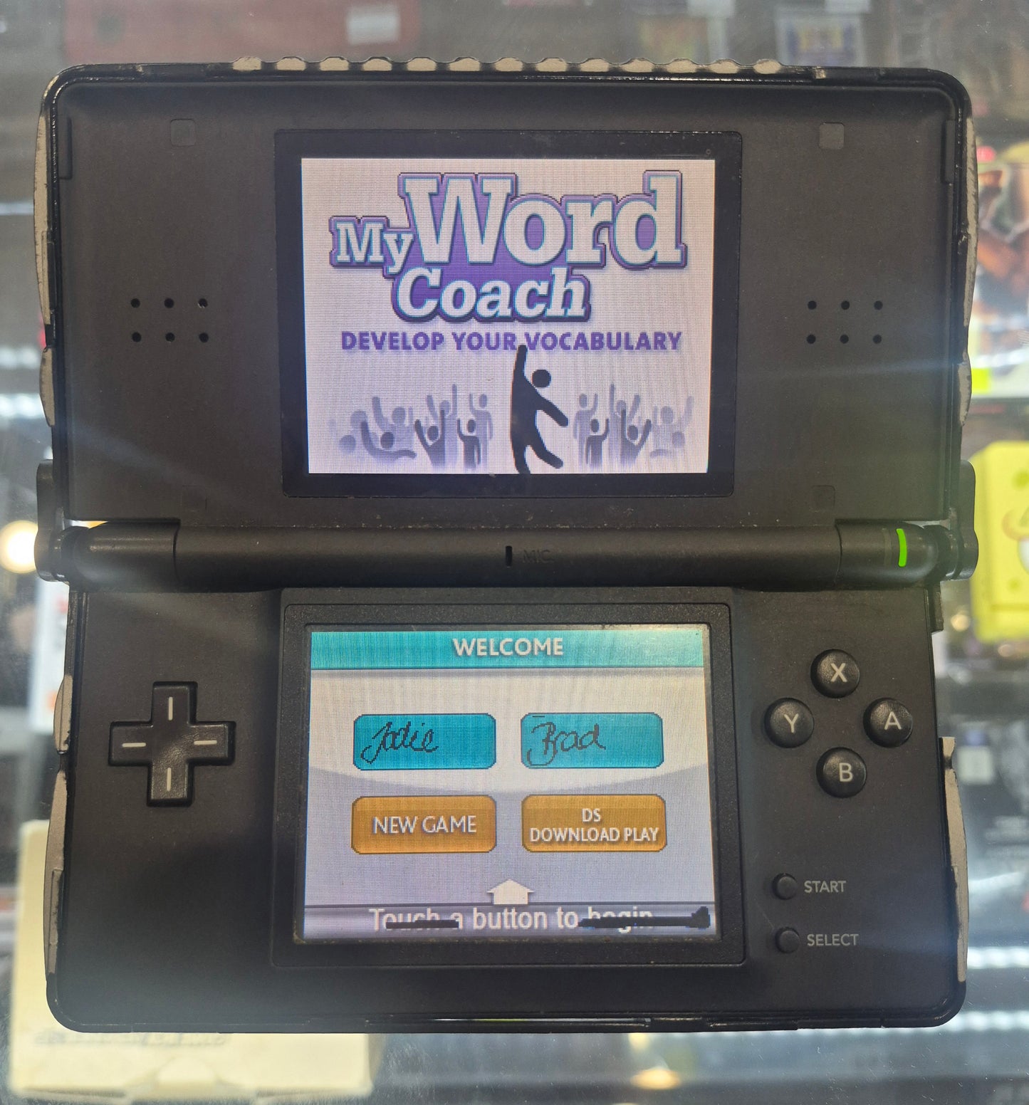 2006 Nintendo DS lite BLACK Console in Transformers Shell  with USB Charger(minor screen fault)