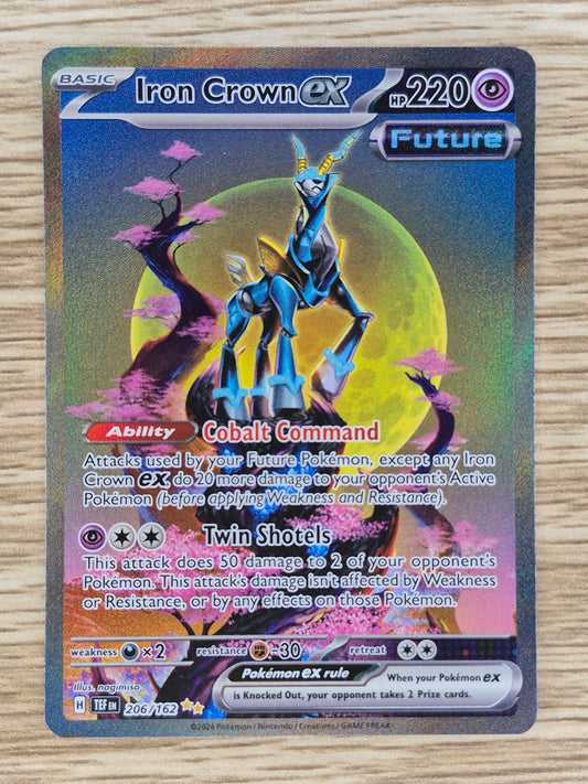 Iron Crown Ex 206/162 Pokémon Temporal Forces Special Illustration Rare