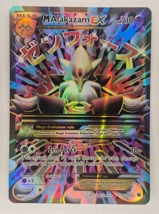M Alakazam EX Full Art Ultra Rare Holo Card 118/124 Fates Collide - Pokemon LP
